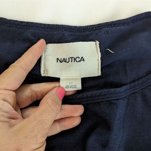 Nautica Beach Long Sleeve Nautical Cover Up - Picture 8 of 8